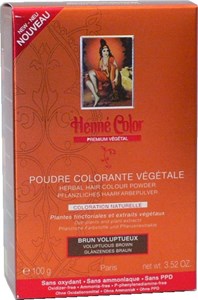 Bild von Glänzendes Braun Färbepulver, 100 g, Henna