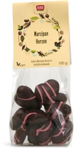 Bild von Marzipan Herzen, 100 g, Rosengarten