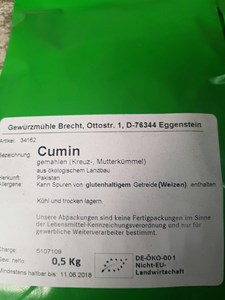 Bild von Cumin gemahlen, bio, 500 g, Brecht