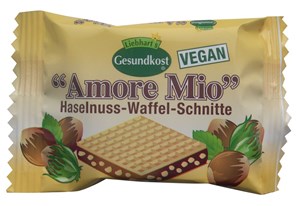 Bild von Haselnuss-Waffel-Schnitte Amore Mio, 19 g, Liebharts