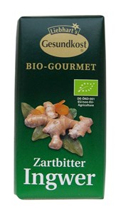 Bild von Mini-Schokotäfelchen Ingwer-ZB, 10 g, Liebharts