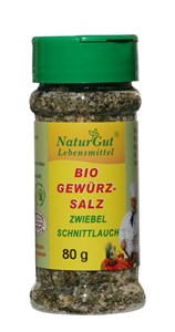 Bild von Zwiebel Gewürzsalz, Streuer, 80 g, NaturGut