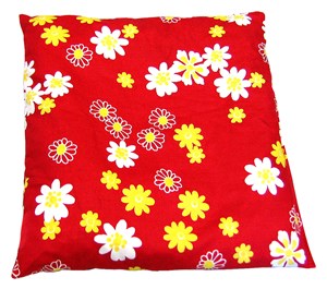 Bild von Kirschkernkissen mit gelben Blumen, 1 24x24, NaturGut