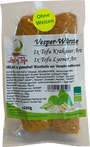Bild von Vesper Würste, 260 g, Lord of Tofu