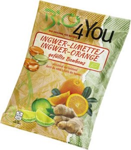 Bild von Ingw.-Limette&Ingw.-Orang. Bonb. Bio4You, 75 g, Bio4You