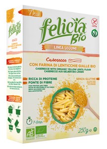 Bild von Caserecce aus gelben Linsen, 250 g, felicia bio, VITABELLA, Organique, YUM KAH