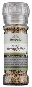 Bild von Weißer Bergpfeffer Mühle, bio, 55 g, Herbaria