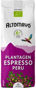 Bild von Bio Plantagen Espresso Bird Arabica gem., 250 g, Altomayo