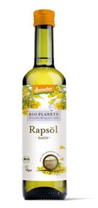 Bild von DEMETER Rapsöl, nativ, 0.5 l, Bio Planete