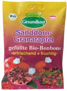 Bild von Granatapfel-Sanddorn Bonbons, bio, 100 g, Liebharts