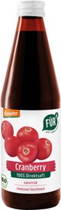 Bild von FÜR Muttersaft Cranberry 100%, 0,33 l, Voelkel