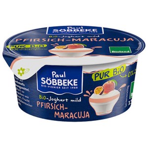 Bild von Pfirsich Marac. Jogh. Pur 3,8%, bio, 150 g, Söbbeke