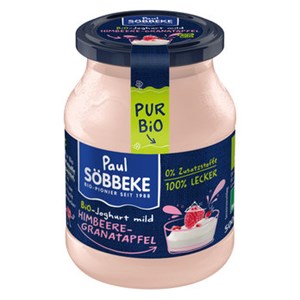 Bild von Himb. Granatapf.Jogh. Pur 3,8%, bio, 500 g, Söbbeke