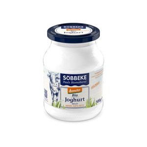 Bild von Joghurt Natur 3,8% stichf.,Glas Dem, 500 g, Söbbeke