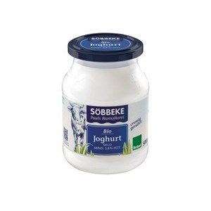 Bild von Joghurt Natur 3,8% gerührt, Glas, 500 g, Söbbeke