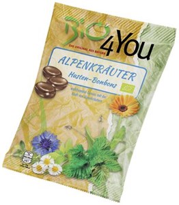 Bild von Alpenkräuter Bonbons Bio4You, 75 g, Bio4You