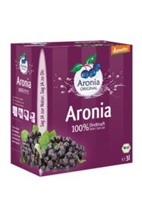 Bild von Aroniasaft Saftpack, demeter, 3 l, Aronia Original