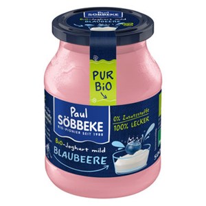 Bild von Blaubeere Jogh. Pur 3,8%, bio, 500 g, Söbbeke