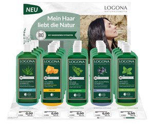 Bild von Shampoo Bestseller Display, 1 Disp, LOGONA NATURKOSMETIK
