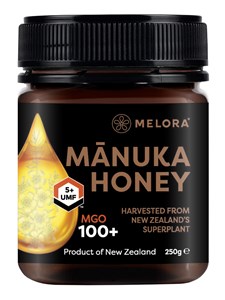 Bild von Manuka-Honig MGO 100+ monofloral, 250 g, Melora