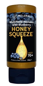 Bild von Manuka-Honig MGO 70+ Heidelbeere Squeeze, 330 g, Melora