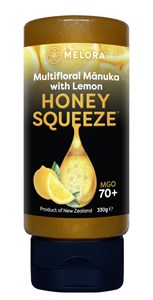 Bild von Manuka-Honig MGO 70+ Zitrone Squeeze, 330 g, Melora