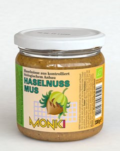 Bild von Haselnußmus, 330 g, MONKI