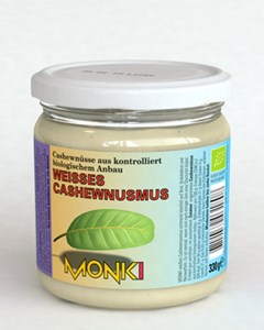 Bild von Weißes Cashewnußmus, 330 g, MONKI
