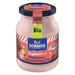 Bild von Saisonjogh. Erdb.-Holunderbl. 3,8%, 500 g, Söbbeke