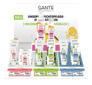 Bild von Face Care Relaunch Tischdisp, 1 Disp, SANTE NATURKOSMETIK