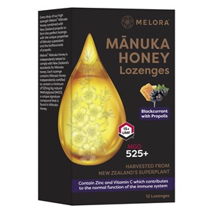 Bild von Manukabonbon schw. Johannisbeere Propol., 12 Stk, Melora