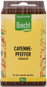 Bild von Cayennepfeffer gem.Nachfüllp.,bio, 35 g, Brecht