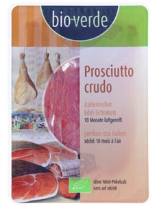Bild von Prosciutto Crudo Aufschnitt aus Ita, 80 g, bioverde