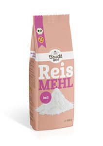 Bild von Reismehl  Hell, bio, 500 g, Bauck