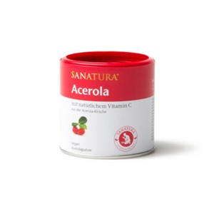 Bild von Acerola-Pulver mit Vitamin C, 100 g, Natura, Sanatura