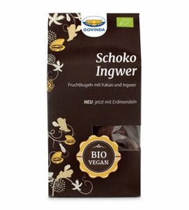 Bild von Schoko Ingwer Kugeln, 120 g, Govinda