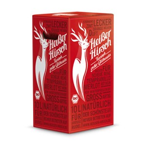 Bild von Heißer Hirsch rot, bio BagInBox, 10 l, ACHT GRAD plu