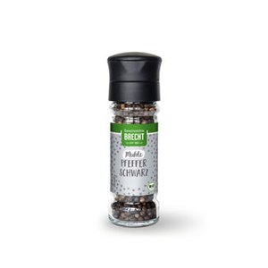 Bild von Pfeffer schwarz, Mühle, 40 g, Brecht