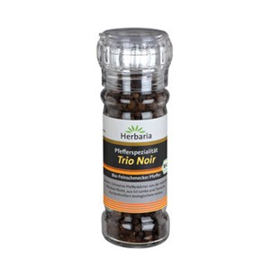 Bild von Pfeffer schwarz Trio Noir Mühle, bi, 50 g, Herbaria