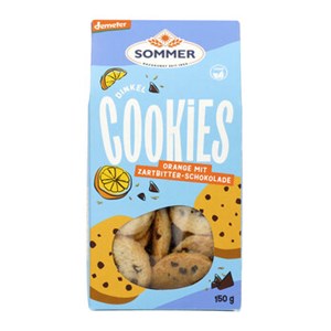 Bild von Dinkel Schoko Orange Cookies DEMETER , 150 g, Sommer