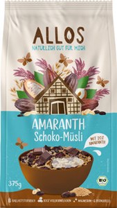 Bild von Amaranth Schoko Müsli, 375 g, Allos, Cupper