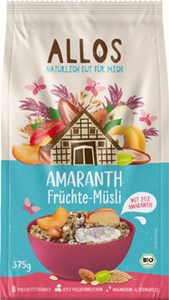 Bild von Amaranth Früchte Müsli, 375 g, Allos, Cupper