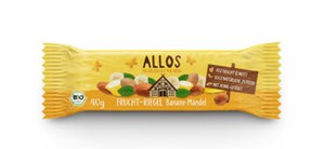 Bild von Fruchtriegel Banane Mandel, 40 g, Allos, Cupper