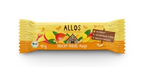 Bild von Fruchtriegel Mango, 40 g, Allos, Cupper
