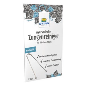 Bild von Zungenreiniger Edelstahl, 1 Stk, Govinda