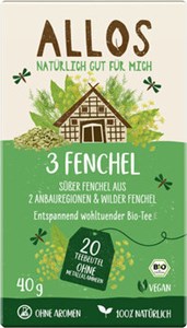 Bild von 3 Fenchel Tee 20FB, bio, 40 g, Allos, Cupper