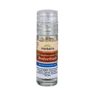 Bild von Mediter.Brotzeitsalz Mini-Mühle,bio, 15 g, Herbaria