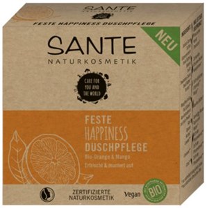 Bild von HAPPINESS Feste Duschpflege Orange Mango, 80 g, SANTE NATURKOSMETIK