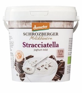 Bild von Stracciatella Joghurt Eimer demeter, 1 kg, Schrozberger Milchbauern