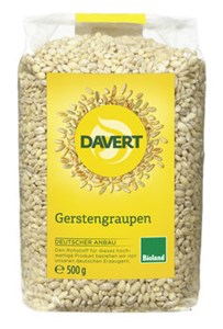 Bild von Gerstengraupen, bio, 500 g, Davert